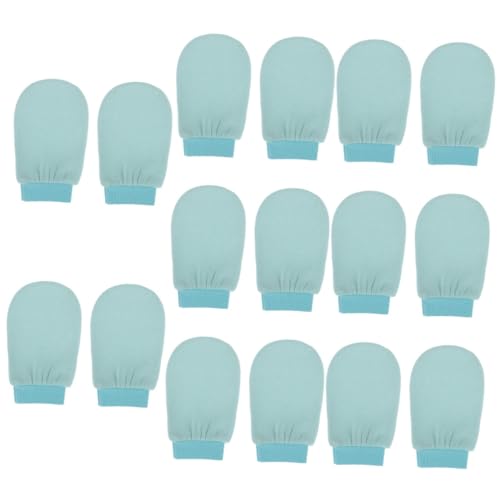 Healvian 16 Stk Badehandschuhe Duschtücher Badewäscher für den Körper Dusche exfoliating glove exfoliate gloves Badetuch Handtuch Duschtuch Handschuhe für Körperwäscher verdicken Mittelsand von Healvian