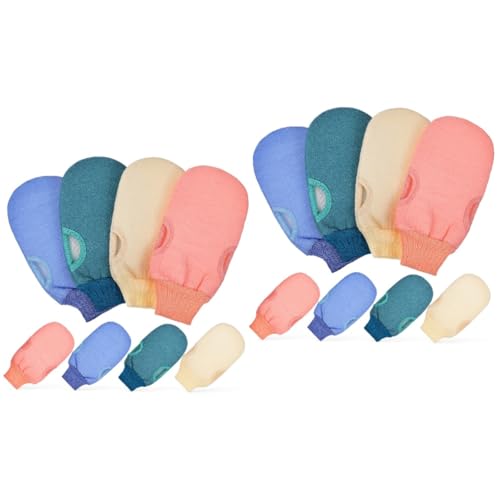 Healvian 16 Stk Peeling-Handschuhe peelinghandschuh peeling handschuhe natürlicher Spülschwamm Peeling-Duschhandschuhe für Frauen Badehandschuhe Duschhandschuhe Peeling gefrostet Badetuch von Healvian