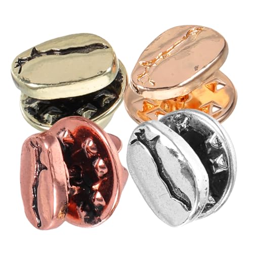 Healvian 16 Stück Metall Kaffeebohnen Brosche Anstecknadeln Kreative Muster für Kleidung Taschen Jacken Dekoration für Damen und Mädchen von Healvian