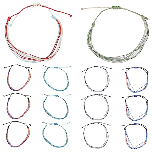 Healvian 16stücke Handgewebter Fußkettchen Im Bohemian-stil Modische Fußkettchen Für Damen Und Herren Für Strand Partys Und Reisen von Healvian