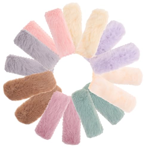 Healvian 16 Stück Teiliges Haarklammer für Mädchen Leichte Rutschfeste Haarspangen in Bunten Farben Praktische Kleine Quadratische Clips Vielseitige Haarschmuck Accessoires für Alltag und von Healvian