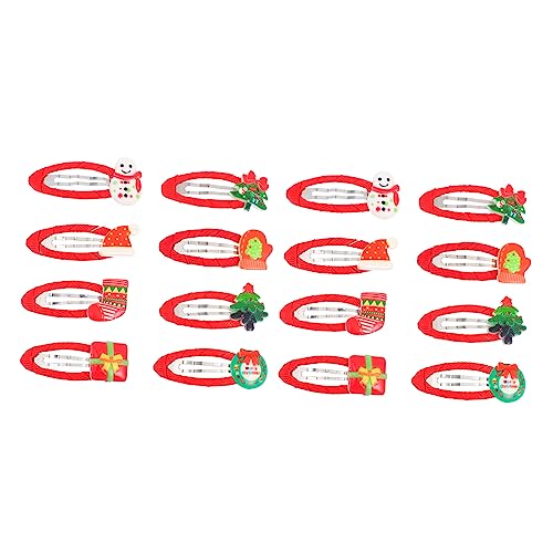 Healvian 16stücke Teiliges Weihnachts-haarspangen-set Für Mädchen Haarschmuck-accessoires Für Partys Mit Verschiedenen Weihnachtsmotiven Für Festliche Anlässe Und von Healvian