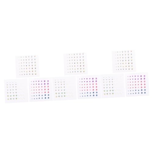Healvian 18 Blatt Juwelenaufkleber Für Gesichts Make Up Aufkleber Strass Kristalle Healvian 18 Blatt Juwelenaufkleber Für Gesichts Make Up Aufkleber Strass Kristalle von Healvian