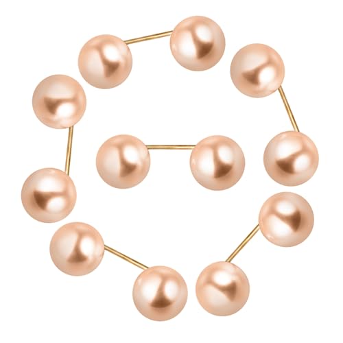 Healvian 18 Stück Broschen Befestigungsschnalle Rock Kunstknopf Kragen Ausgefallene Damen Perlendekoration Anstecknadel Schalnadel Sicherheitsnadel Brosche Krawattennadel von Healvian