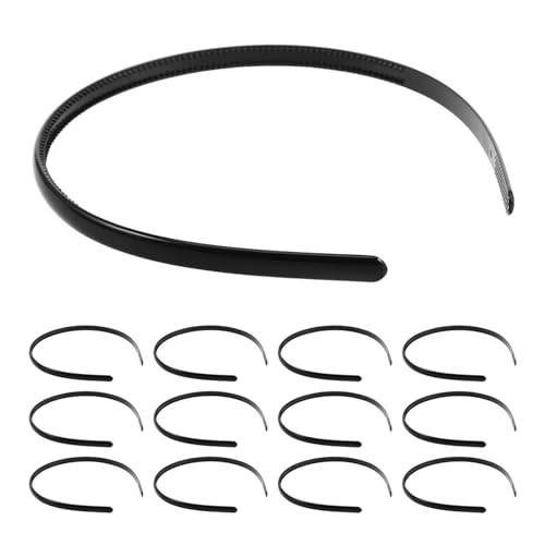 Healvian 18 Stück Schwarze Kunststoff Haarreifen mit Anti-rutsch Zähnen Dünne Flexible Stirnbänder für Damen und Herren Vielseitig als Haarschmuck DIY Zubehör und Sport Geeignet Healvian 18 Stück Schwarze Kunststoff Haarreifen mit Anti-rutsch Zähnen Dünne Flexible Stirnbänder für Damen und Herren Vielseitig als Haarschmuck DIY Zubehör und Sport Geeignet von Healvian