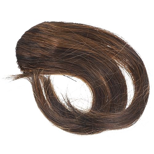 Healvian 1PC Lockige Fake Clip Haarverlängerung Haarteil Für Frauen Helles Front Haarfransen Frauen Haarschmuck Haarverlängerung von Healvian