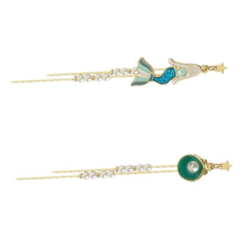 Healvian 1Paar Asymmetrische Meerjungfrau Ohrringe Mit Fransen Modischer Ohrhänger Für Frauen Für Partys Besondere Anlässe Boho Schmuck Healvian 1Paar Asymmetrische Meerjungfrau Ohrringe Mit Fransen Modischer Ohrhänger Für Frauen Für Partys Besondere Anlässe Boho Schmuck von Healvian