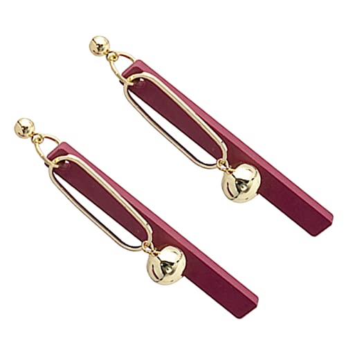 Healvian 1Paar Baumelnde Quastenohrringe Lange Ohrringe für Frauen Herbst Winter für Festliche Anlässe Stilvolle Modeaccessoires für Tag von Healvian
