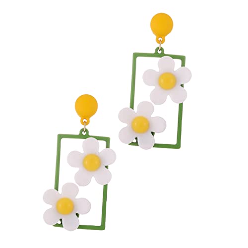 Healvian Kreative Daisy Ohrhänger für Frauen Legierung Elegant Leicht Vielseitig für Alltag von Healvian