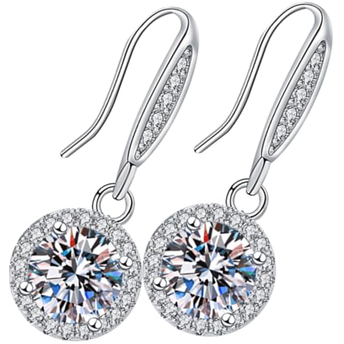 Healvian 1Paar Damen Ohrringe mit Dangle Ohrringe Metallische Ohrstecker Funkelnde Schmuckstücke für Frauen Outfits Leicht von Healvian