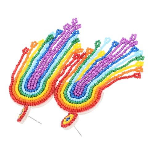 Healvian 1Paar Damen Regenbogen Ohrringe Quasten Design für Partys Hochzeiten Besondere Anlässe Einzigartige Schmuckstücke die Gesicht Umschmeicheln Healvian 1Paar Damen Regenbogen Ohrringe Quasten Design für Partys Hochzeiten Besondere Anlässe Einzigartige Schmuckstücke die Gesicht Umschmeicheln von Healvian