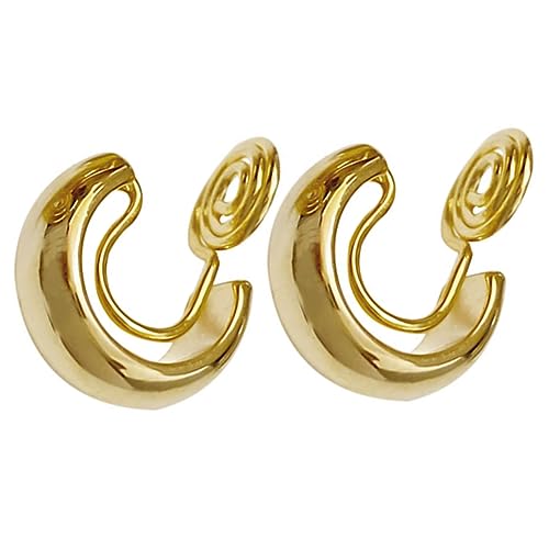 Healvian 1Paar Förmige Ohrclips Für Frauen Stilvolle Manschettenklammern Piercing Modischer Ohrschmuck Für Teenager Perfektes Goldfarbe Healvian 1Paar Förmige Ohrclips Für Frauen Stilvolle Manschettenklammern Piercing Modischer Ohrschmuck Für Teenager Perfektes Goldfarbe von Healvian