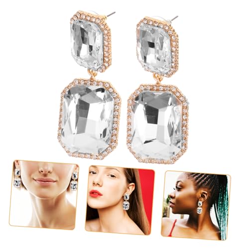 Healvian 1Paar Geometrische Bling Ohrringe für Frauen Funkelnde Hängende Ohrstecker Glasstein Eleganter Modeschmuck für Formelle Anlässe Besondere Events Healvian 1Paar Geometrische Bling Ohrringe für Frauen Funkelnde Hängende Ohrstecker Glasstein Eleganter Modeschmuck für Formelle Anlässe Besondere Events von Healvian