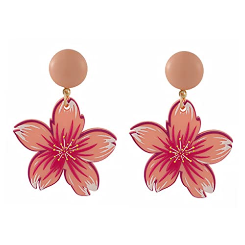 Healvian 1Paar Geometrische Blumenohrringe für Mädchen Dekorative Ohrstecker Buntem mit Einzigartigem Design Leicht und Angenehm zu Tragen von Healvian