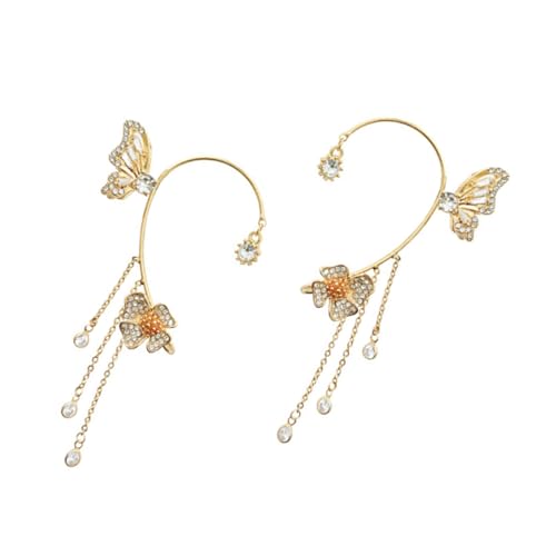 Healvian 1Paar Glitzernde Ohrclips Mit Design Ohrmanschetten Für Damen Ohrringe Ohrloch Goldene Ohrhänger Ohrschmuck Healvian 1Paar Glitzernde Ohrclips Mit Design Ohrmanschetten Für Damen Ohrringe Ohrloch Goldene Ohrhänger Ohrschmuck von Healvian