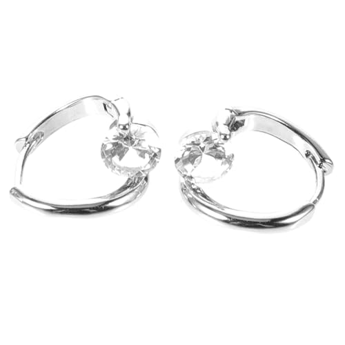 Healvian 1Paar Hoop Ohrringe für Damen Hypoallergen mit Kubikzirkonia Eleganter Reifen Schmuck Leicht Komfortabel für Modischer Ohrschmuck von Healvian