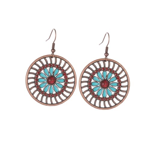 Healvian 1Paar Kreative Ohrhänger für Damen Hohle Dangle Ohrringe im Vintage Schmuckstücke für Tag für Festivals Besondere Anlässe Healvian 1Paar Kreative Ohrhänger für Damen Hohle Dangle Ohrringe im Vintage Schmuckstücke für Tag für Festivals Besondere Anlässe von Healvian