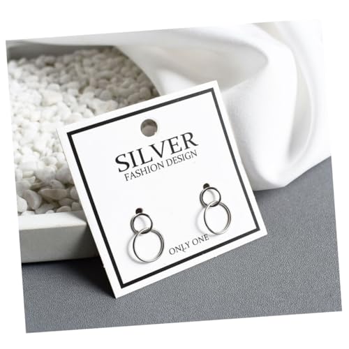 Healvian 1Paar Kreisförmige Ohrringe Reinem Silber Ohrhänger für Frauen Kreative Ohrentropfen mit Einzigartigem Design Leicht Langlebig Healvian 1Paar Kreisförmige Ohrringe Reinem Silber Ohrhänger für Frauen Kreative Ohrentropfen mit Einzigartigem Design Leicht Langlebig von Healvian