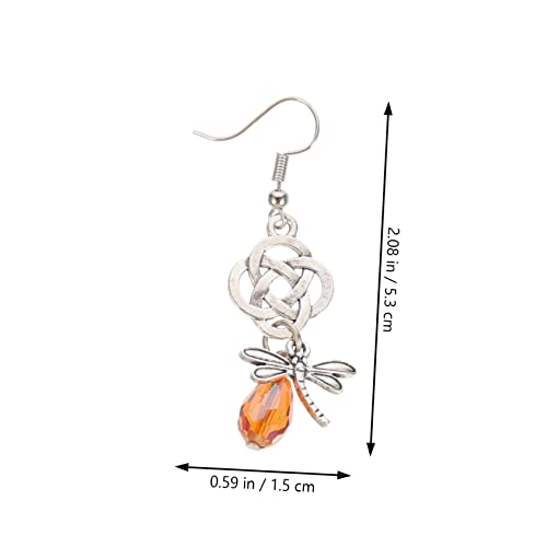 Healvian 1Paar Libellenförmige Kristallohrringe für Damen Entzückende Dekore mit Anhänger Zauberschmuck für Kreative DIY Projekte Besondere Anlässe für Freunde von Healvian