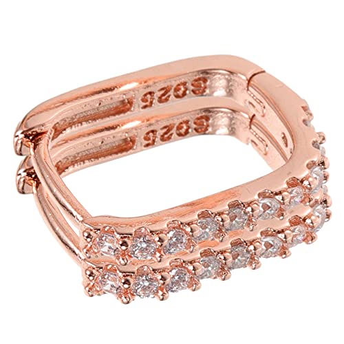 Healvian 1Paar Ohrringe Für Frauen Creolen Stilvolle Geometrische Ohrringe Roségold Besondere Anlässe von Healvian