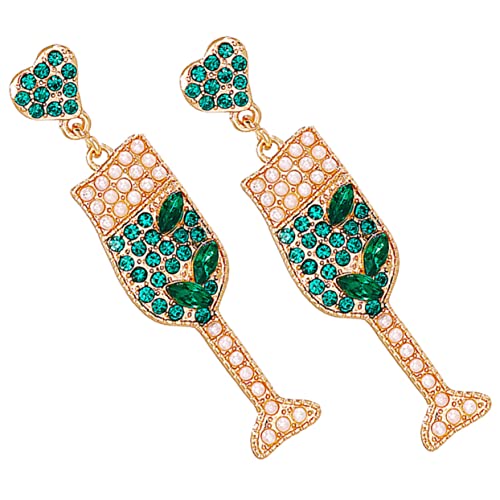 Healvian 1Paar Perlversilberte Ohrringe Im Weinglas Design Für Frauen Für Partys Festliche Anlässe Schmuck Mit Kreativer Note Healvian 1Paar Perlversilberte Ohrringe Im Weinglas Design Für Frauen Für Partys Festliche Anlässe Schmuck Mit Kreativer Note von Healvian