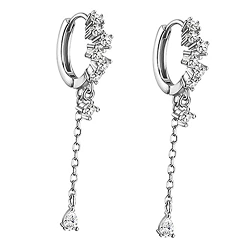 Healvian 1Paar Quasten Ohrringe Für Frauen Lange Dangle Ohrringe Mit Zirkonia Ohrenschmuck Ohrhänger Healvian 1Paar Quasten Ohrringe Für Frauen Lange Dangle Ohrringe Mit Zirkonia Ohrenschmuck Ohrhänger von Healvian