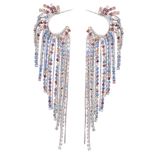 Healvian 1Paar Quastenohrringe Farbenfrohe Dangle Ohrringe Für Frauen Ohrhänger Mit Langem Design Für Besondere Anlässe Festliche Veranstaltungen Healvian 1Paar Quastenohrringe Farbenfrohe Dangle Ohrringe Für Frauen Ohrhänger Mit Langem Design Für Besondere Anlässe Festliche Veranstaltungen von Healvian