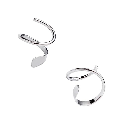 Healvian 1Paar Rotierende Ohrringe Silber Moderne Ohrtropfen mit Einzigartigem Design Hypoallergen Ohrmanschetten für Damen von Healvian