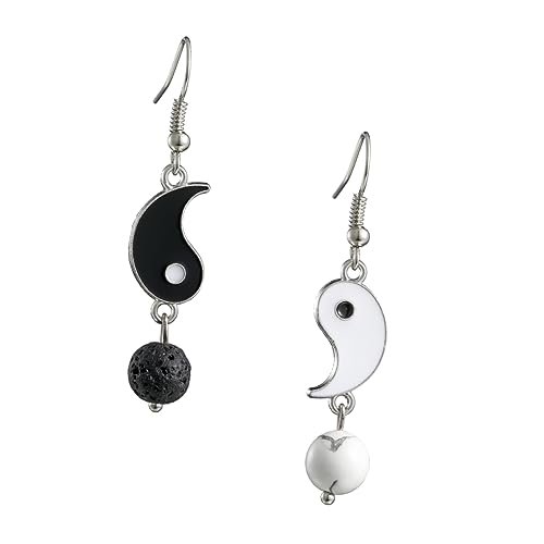Healvian 1Paar Schwarze Weiße Ohrringe Für Frauen Lange Ohrringe Im Minimalistischen Design Ohrhänger Im Yin Yang Eleganter Ohrschmuck Healvian 1Paar Schwarze Weiße Ohrringe Für Frauen Lange Ohrringe Im Minimalistischen Design Ohrhänger Im Yin Yang Eleganter Ohrschmuck von Healvian