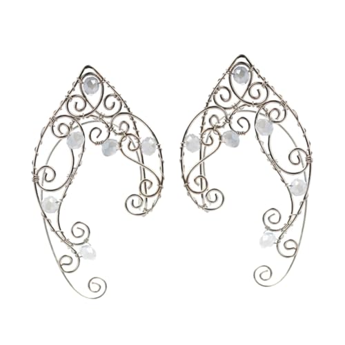 Healvian 1Paar Vintage Ohrmanschetten Für Damen Handgefertigte Non Piercing Ohrringe Im Elf Ohrverpackung Für Partys Besondere Anlässe Ohrschmuck Ohrloch Healvian 1Paar Vintage Ohrmanschetten Für Damen Handgefertigte Non Piercing Ohrringe Im Elf Ohrverpackung Für Partys Besondere Anlässe Ohrschmuck Ohrloch von Healvian