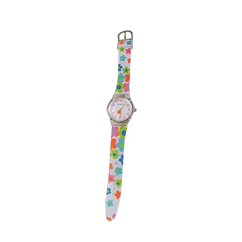 Healvian Junge Mädchen Cartoon Blume Uhr Mit Silikon Armband Bunte Verstellbare Armbanduhr Für Mädchen Und Jungen Langlebiges Design Kinderuhr Für Jeden Anlass von Healvian
