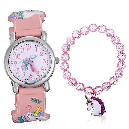Healvian 1Satz Armbanduhr Für Cartoon Uhr Mit Zartem Armband Süßes Geschenkset Für Kindergeburtstag Kindertag Leicht Ablesbare Ziffern Kinderuhren von Healvian