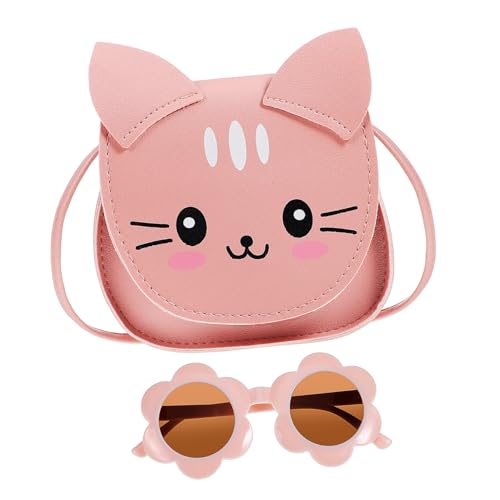 Healvian 1Satz Umhängetasche Mit Süßem Katzenmotiv Sonnenblumenbrille Handtasche Für Kleine Geldbörse Für Perfektes Für Geburtstagsfeiern Healvian 1Satz Umhängetasche Mit Süßem Katzenmotiv Sonnenblumenbrille Handtasche Für Kleine Geldbörse Für Perfektes Für Geburtstagsfeiern von Healvian