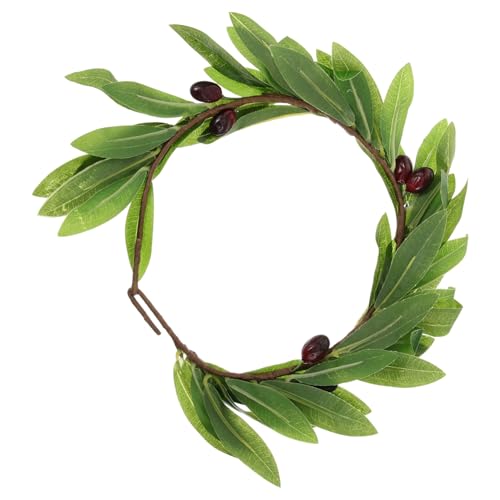 Healvian Olivenblatt Krone Stirnband Aus Tuch Für Kopfschmuck Blumen Haarreif Foto Prop Für Weibliche Party Hochzeit Karneval von Healvian