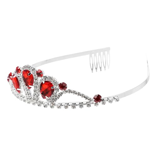 Healvian Elegante Krone Mädchen Strass Für Hochzeit Braut Blumenkronen Party Kopfschmuck von Healvian