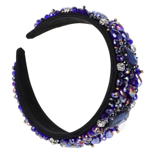 Healvian 1stück Rhinestone Haarband Für Damen Retro Breiter Stil Elegantes Zubehör Für Partys Und Alltag Für Mädchen Und Frauen Glitzernde Details Komfortabel Und Rutschfest von Healvian