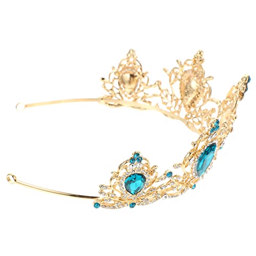 Healvian Mädchen Haar Krone Im Barockstil Für Braut Hochzeit Kopfschmuck Hochzeit Braut Tiara Kristallkrone Für Bridal Brautkopfschmuck von Healvian
