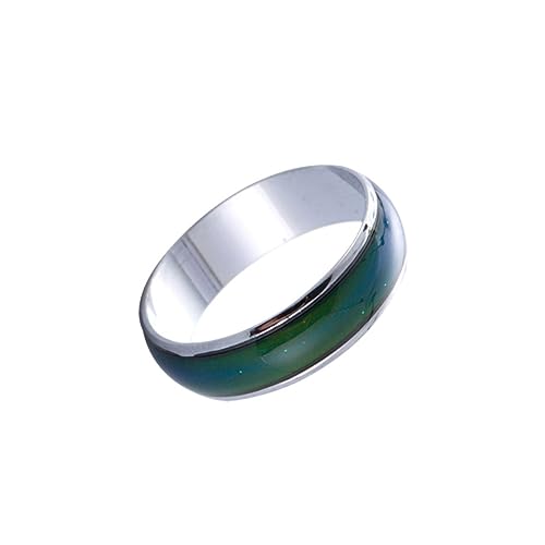 Healvian 1Stück Farbwechsel Stimmungsring Für Damen Kreativer Fingerring Innendurchmesser Für Geburtstage Ändert Healvian 1Stück Farbwechsel Stimmungsring Für Damen Kreativer Fingerring Innendurchmesser Für Geburtstage Ändert von Healvian