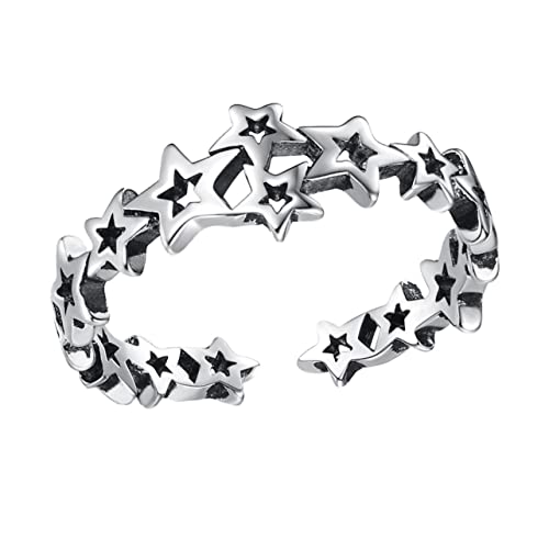 Healvian 1Stück Fünfzackiger Sternring für Damen Verstellbar Stilvolles Mode Accessoire für Festivals Partys Hochwertiges Material Einzigartige Design mit Offener Struktur Healvian 1Stück Fünfzackiger Sternring für Damen Verstellbar Stilvolles Mode Accessoire für Festivals Partys Hochwertiges Material Einzigartige Design mit Offener Struktur von Healvian