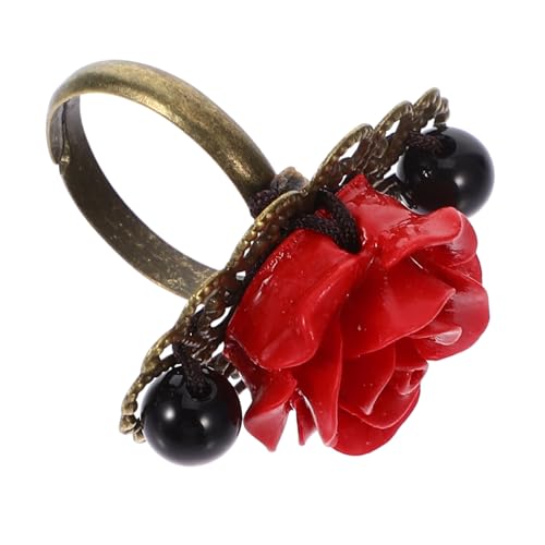 Healvian 1Stück Mädchenring im Retro Design mit Blumenmodellierung Modischer Schmuck für für Jugendliche Langlebig zur Verschönerung Ihres Healvian 1Stück Mädchenring im Retro Design mit Blumenmodellierung Modischer Schmuck für für Jugendliche Langlebig zur Verschönerung Ihres von Healvian