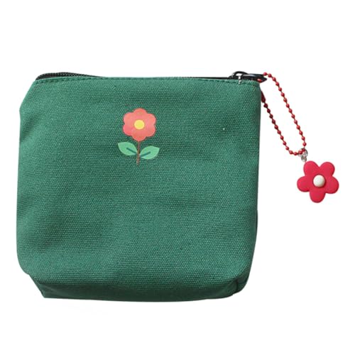 Healvian Aufbewahrungstasche Aus Segeltuch Tragbare Münztasche Mit Reißverschluss Praktische Aufbewahrungstasche Für Datenkabel Modische Geldbörse Mit Kette Kleine Tasche Zum Tragen Und Ver von Healvian