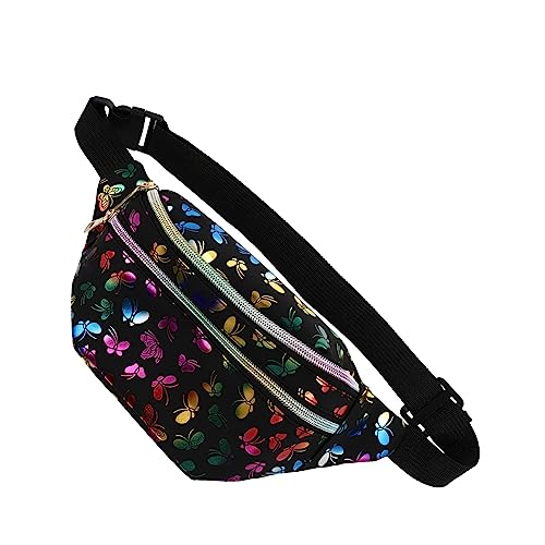 Healvian 1Stück Stylische Hüfttasche Für Damen Brusttasche Mit Doppeltem Reißverschluss Praktische Freizeit Umhängetasche Für Reisen Vielseitig Einsetzbar von Healvian