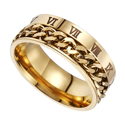 Healvian 1Stück Titanstahl Mit Rotationsfunktion Romanzahlen Design Elegant Für Frauen Für Hochzeiten Partys Besondere Anlässe Healvian 1Stück Titanstahl Mit Rotationsfunktion Romanzahlen Design Elegant Für Frauen Für Hochzeiten Partys Besondere Anlässe von Healvian