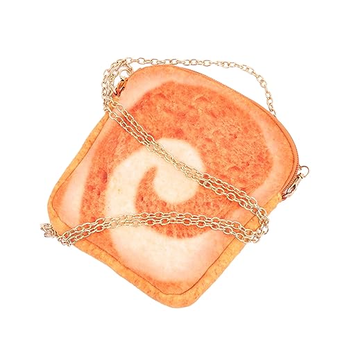 Healvian 1Stück Toast Form Kettenhandtasche Umhängetasche Weichem Wollstoff für Freizeit Dating Camping Schokoladenbraun Auffälliges Design Healvian 1Stück Toast Form Kettenhandtasche Umhängetasche Weichem Wollstoff für Freizeit Dating Camping Schokoladenbraun Auffälliges Design von Healvian