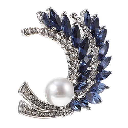 Healvian Zarte Weizenform Brosche für Damen Dekorative Anstecknadel Legierung mit Strass Schicke Brustnadel für Kleidung Retro Schal Corsage Kreatives für Familie und Freunde von Healvian
