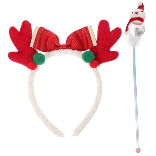 Healvian 1satz Antler Headband Für Weihnachten Süßes -geweih Haarband Applikationen Und Für Festliche Anlässe Und Cosplay-events Teiliges von Healvian