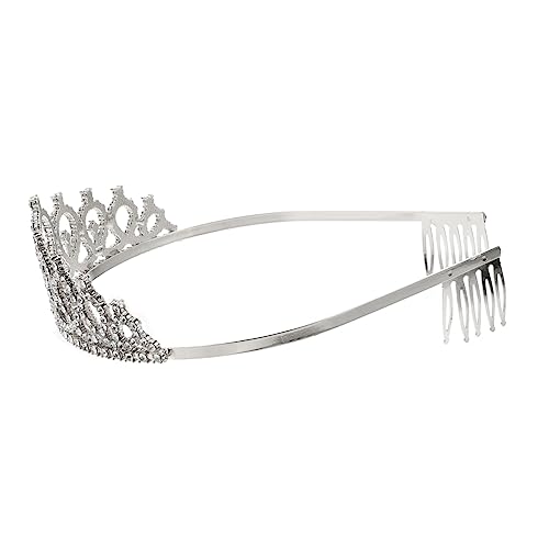 Healvian 1stück Kinderkrone Haarreif Elegante Brautkrone Für Hochzeiten Geburtstagsfeiern Und Festlichkeiten Für Mädchen Und Besondere Anlässe Silberfarben von Healvian