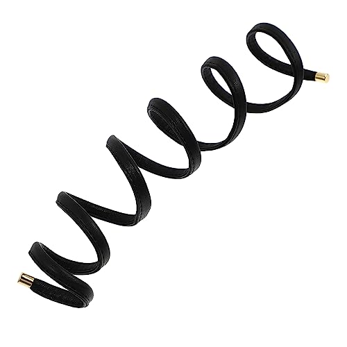 Healvian Kreative Haardraht Haargummis 1stk Pu Leder Pferdeschwanzhalter Für Damen Flexibel Und Bequem Für Fitness Und Freizeit Weicher Kopfschmuck in Schwarz von Healvian
