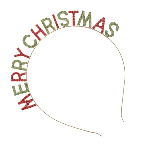 Healvian 1pc Weihnachten Party Haarband Weibliche Headwear Dekorative Band Weihnachten Brief Stirnband Karneval Decor von Healvian