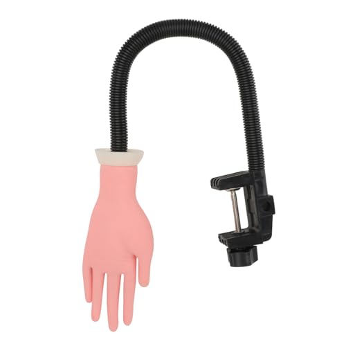 Healvian Biegsame Maniküre Übungs-handmodell Für Nageldesign Künstliche Hand Mit Verstellbarem Knopf Helles Braun Für Nail Art Training Und Maniküre-praxis von Healvian